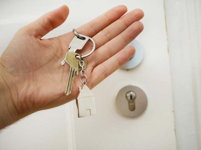 House keys in a hand