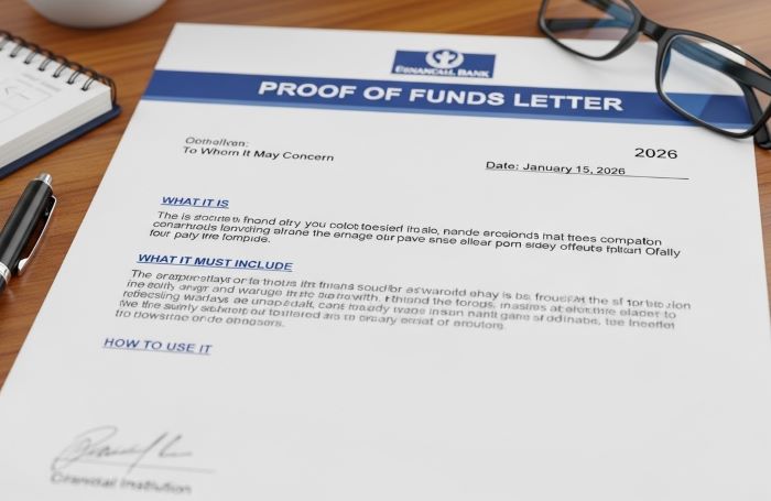 Proof of Funds Letter in 2026