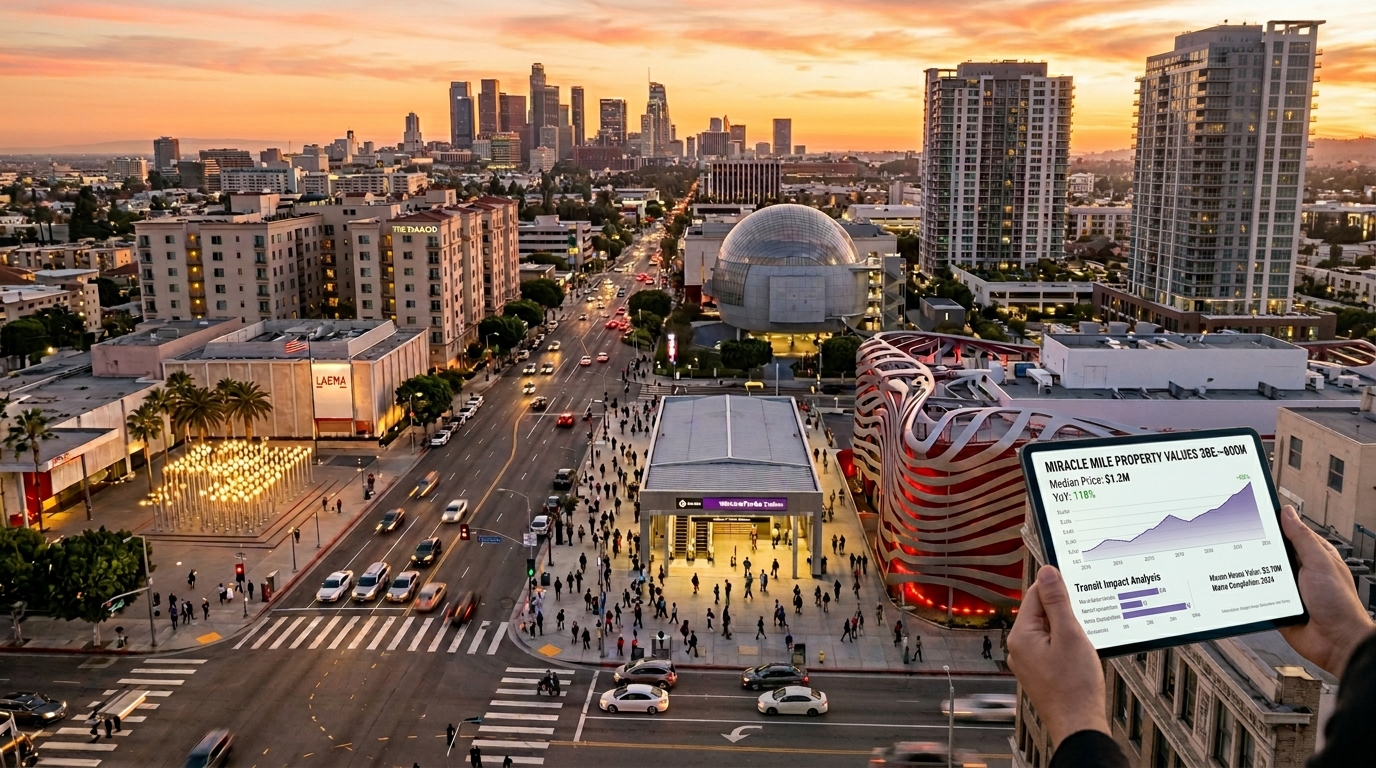 The Impact of the Purple Line Extension on Miracle Mile Home Prices 1 Comparing Miracle Mile to Nearby Neighborhoods on Transit Value