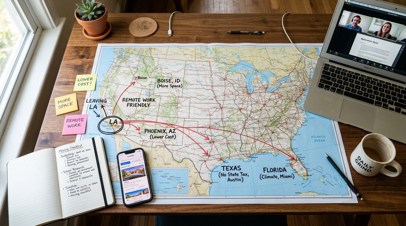 The Work from Home Migration: Where LA Sellers Are Moving Now 1 How Remote Work Changed the Math for LA Homeowners
