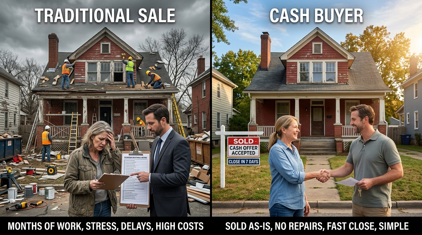 Selling a Fixer-Upper in Richmond: Cash Buyer vs. Traditional Sale 1 Side-by-Side Comparison: Cash Buyer vs Traditional Sale for a Fixer-Upper in Richmond