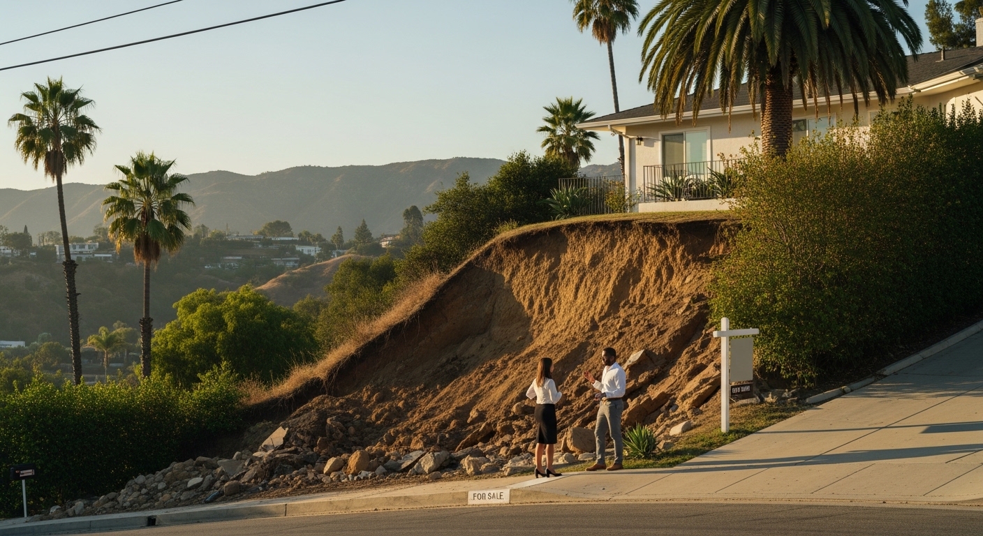 Why Mudslide and Soil Erosion Damage Makes a Traditional Home Sale So Difficult